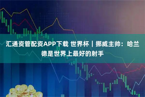 汇通资管配资APP下载 世界杯｜挪威主帅：哈兰德是世界上最好的射手